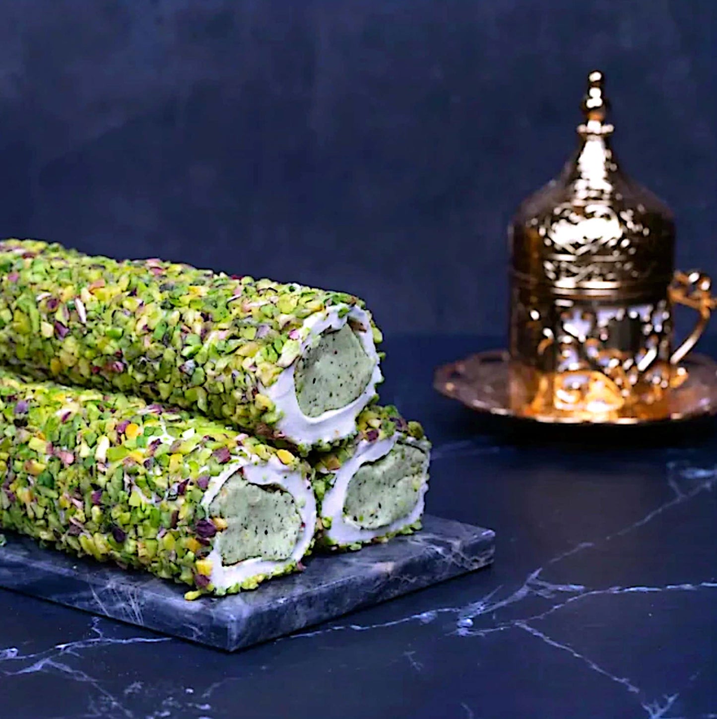 BRASS PISTACHIO COATED PISTACHIO CREAM SULTAN - 100g